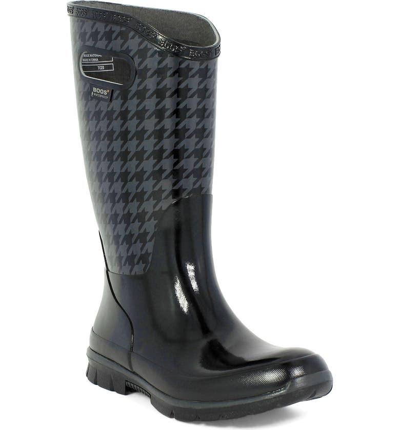 Bogs 'Berkley - Houndstooth' Waterproof Rain Boot (Women) | Nordstrom