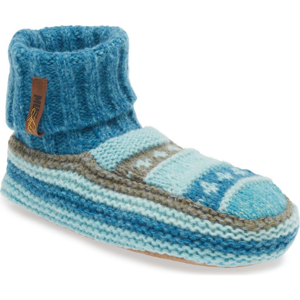 Muk Luks Slipper Socks In Cameo Blue