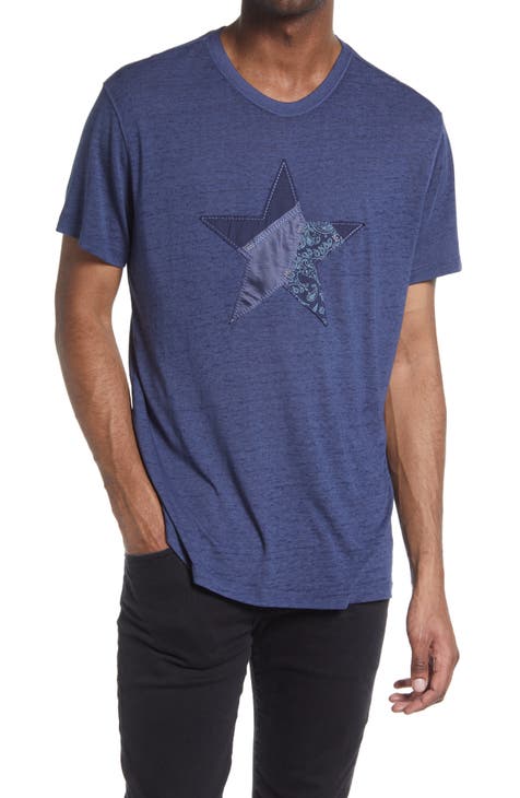 Torn Star Cotton Blend Burnout Graphic Tee