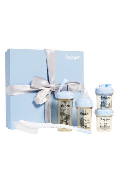 Burberry baby bottle gift hot sale set