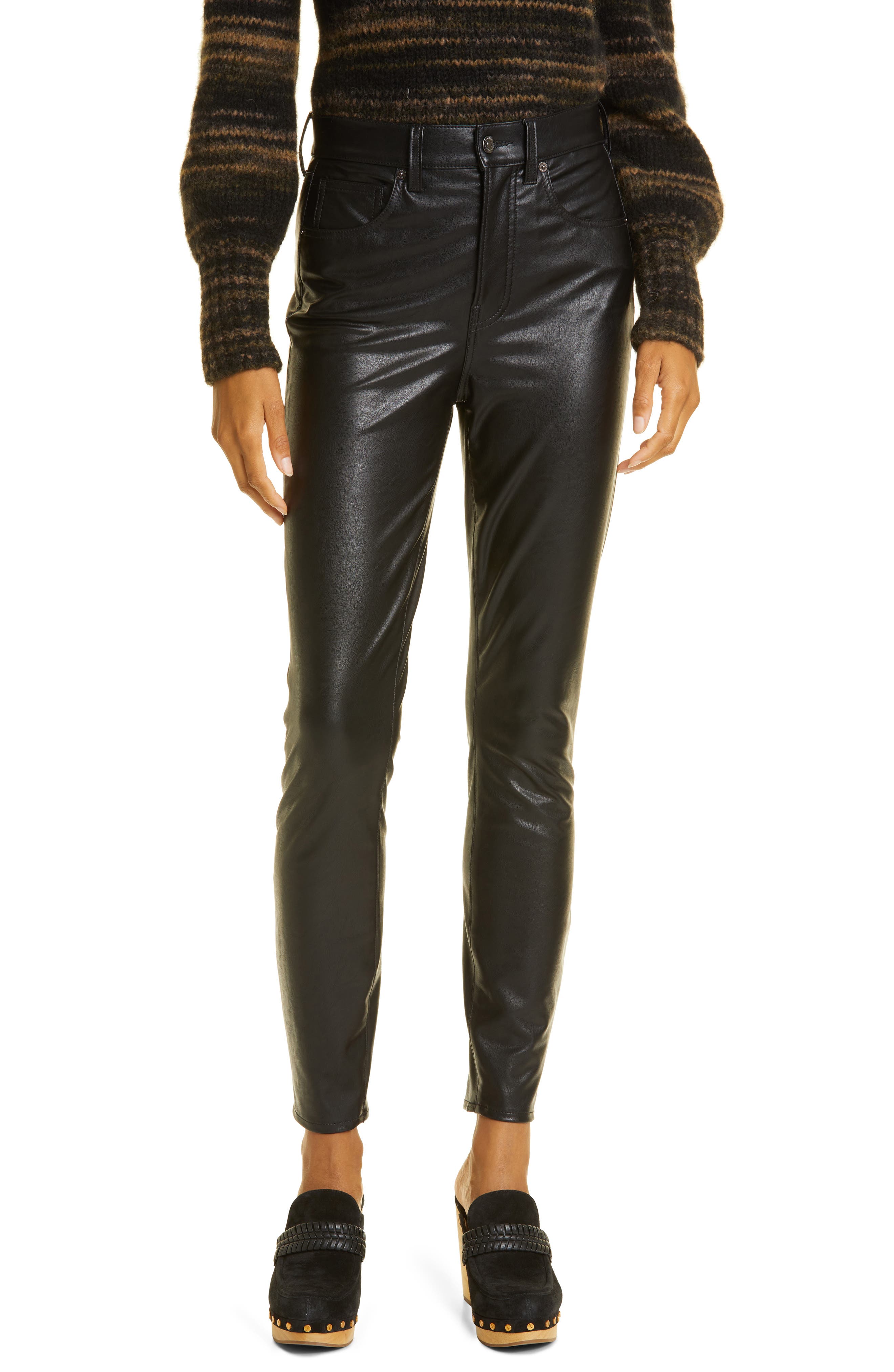 veronica beard leather pants