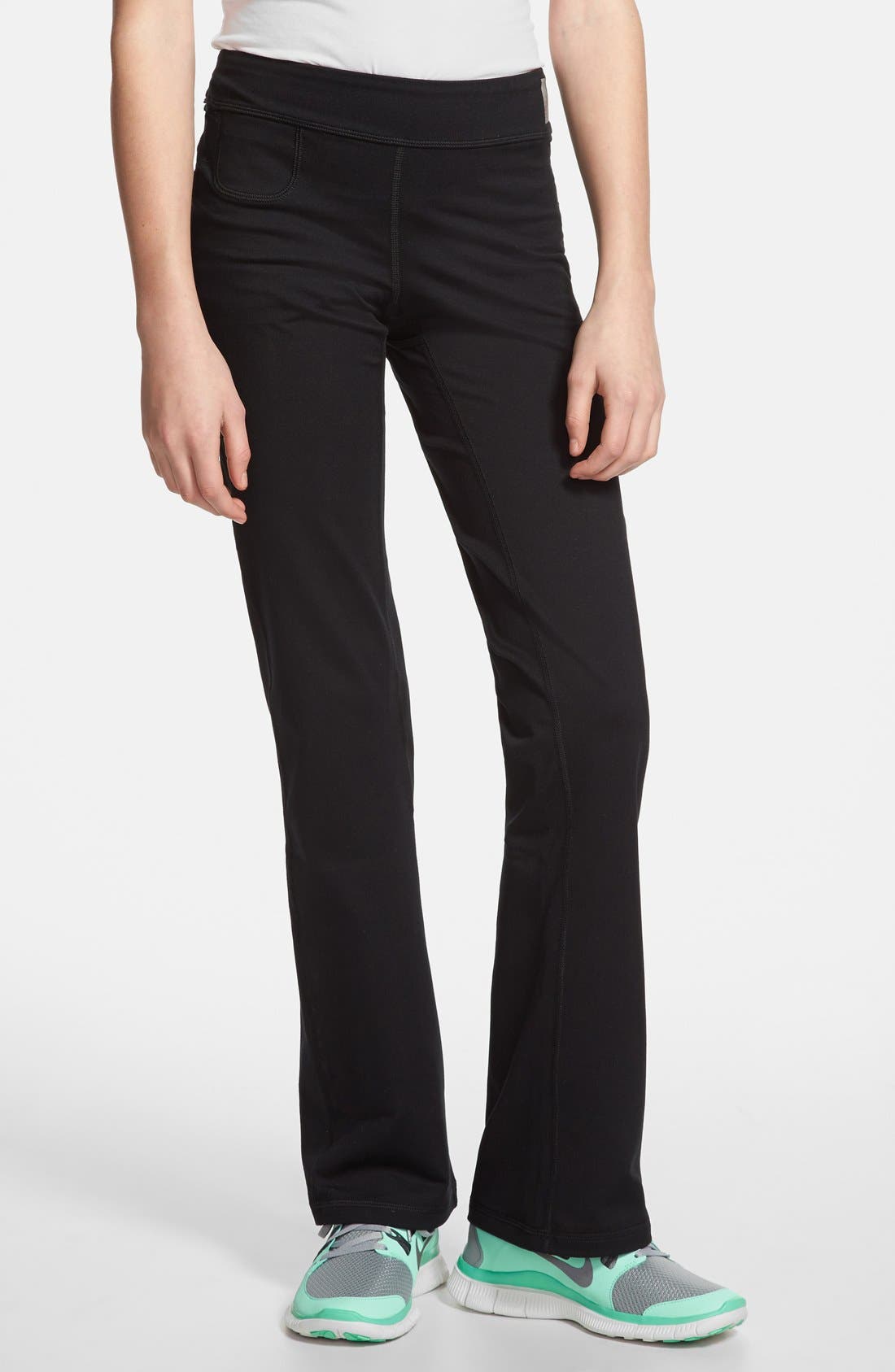 Zella Girl 'My Fave' Flared Yoga Pants (Little Girls & Big Girls