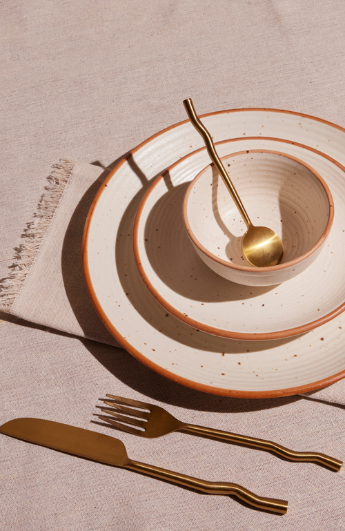 Meso Goods Emma Silverware In Brass