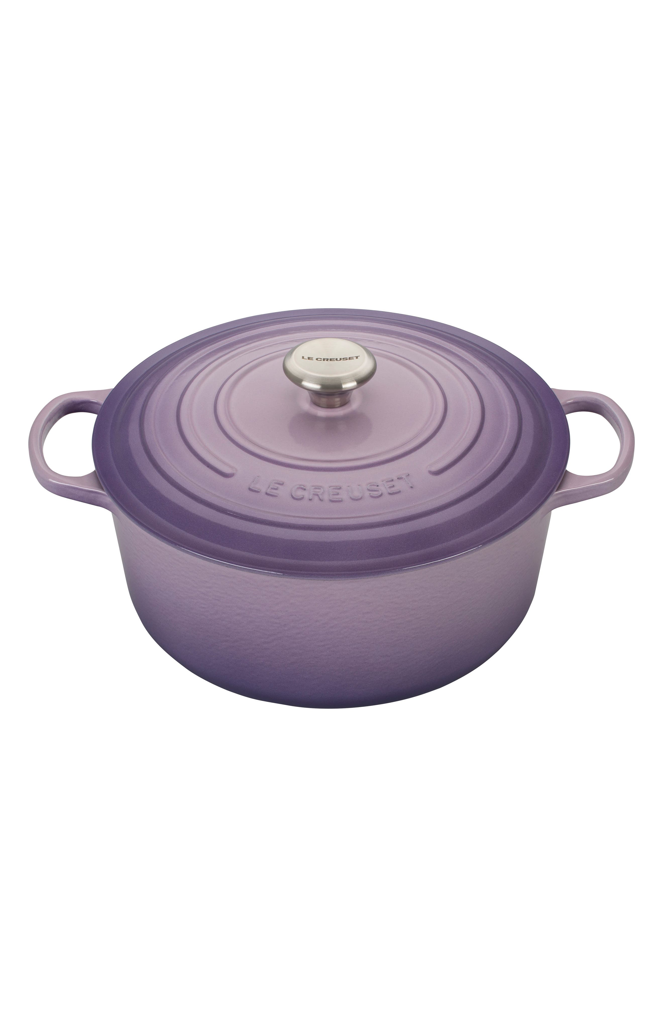 LE CREUSET,
                            Signature 7 1/4 Quart Round Enamel Cast Iron French/Dutch Oven,
                            Main thumbnail 6, color,
                            505
