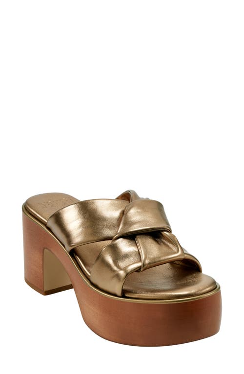 Shop Pure Donna Karan Adalee Platform Sandal In Bronze