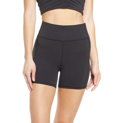 Free People Hang Time High Waist Shorts, Black