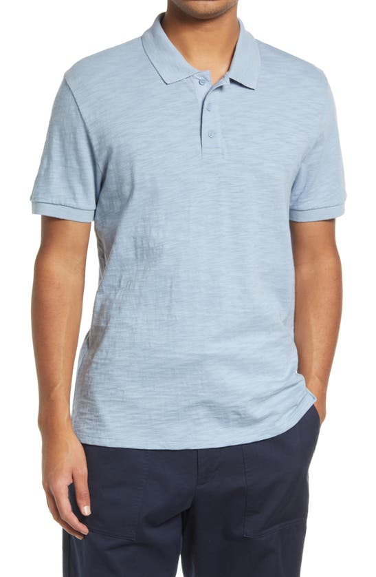 Vince Classic Regular Fit Polo In Boat Blue