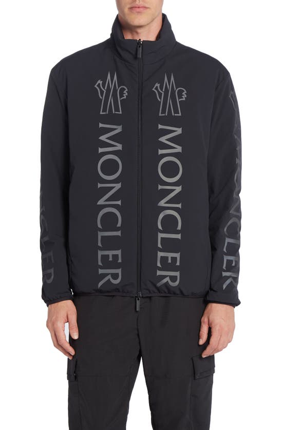 Shop Moncler Ponset Reversible Water Repellent Down Puffer Jacket In Black