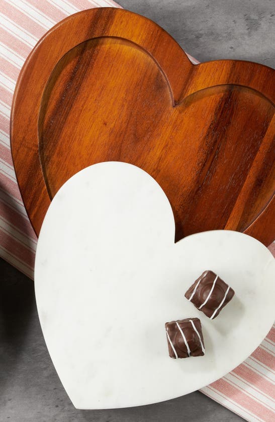 Nambe Eat Your Heart Out Cutting Board In Brown