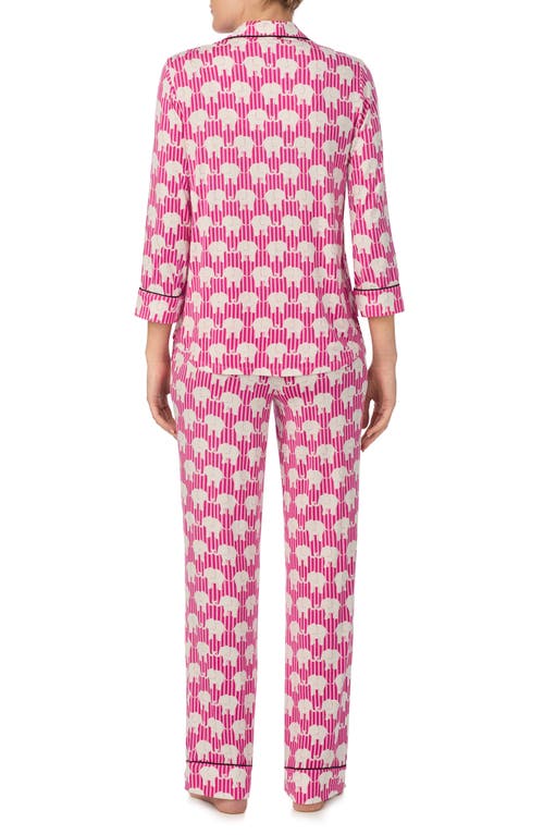 Shop Kate Spade New York Print Pajamas In Pink/white