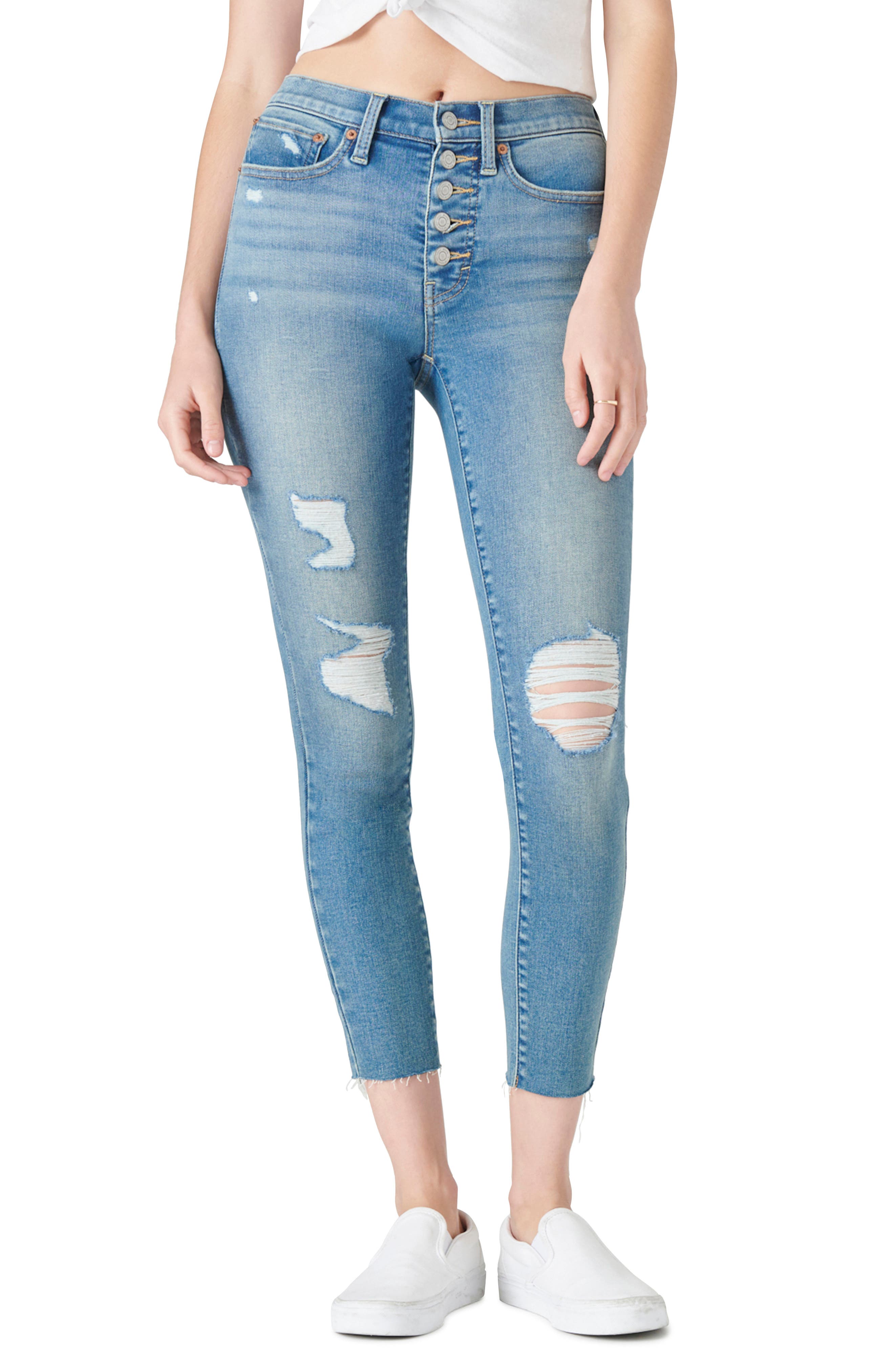 Lucky Brand Bridgette Ripped Exposed 