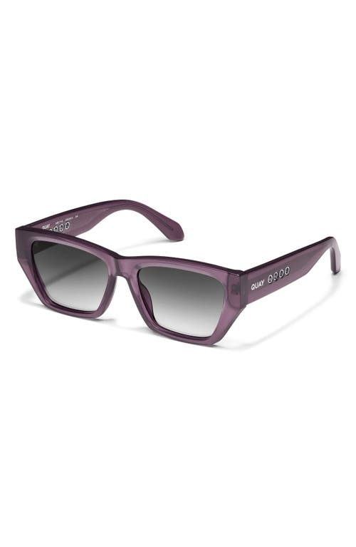 Shop Quay No Apologies 40mm Gradient Square Sunglasses In Amethyst