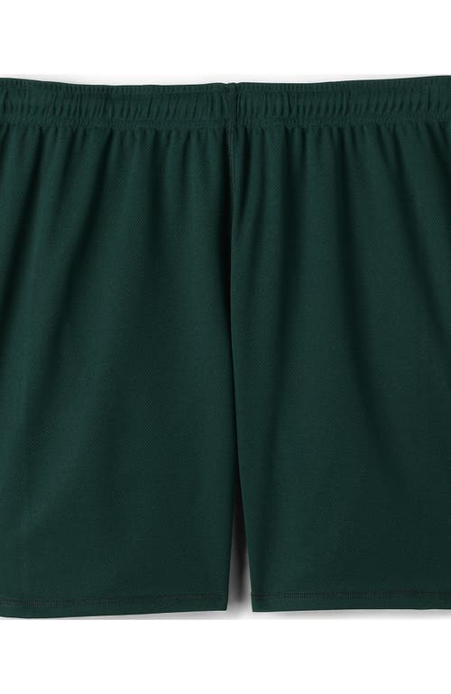Lands' End School Uniform Mesh Gym Shorts In Evergreen