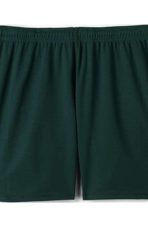 Shop Lands' End School Uniform  Mesh Gym Shorts In Evergreen