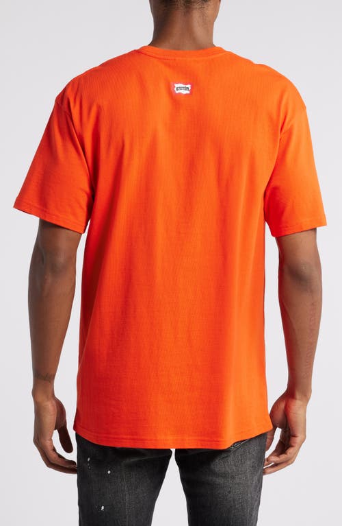 Shop Icecream Smile Logo Graphic T-shirt In Spicy Orange