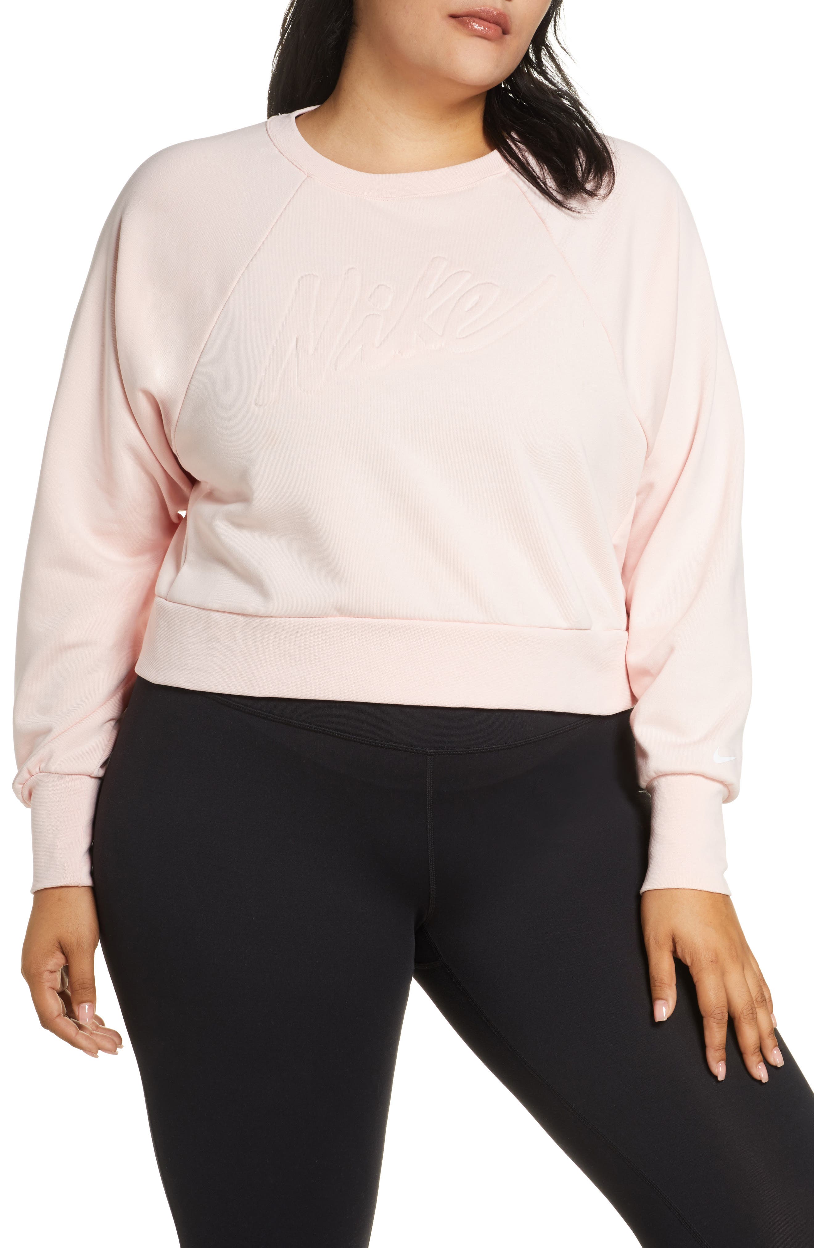 nike dri fit cropped sweatshirt