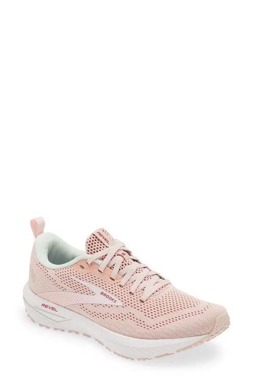 Shop Brooks Revel 6 Running Shoe In Peach Whip/pink