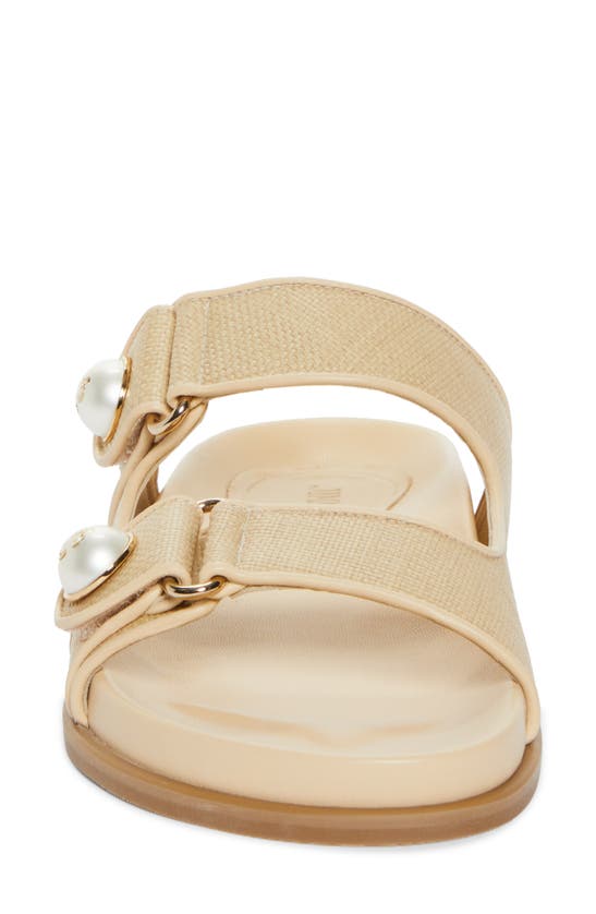 Shop Jimmy Choo Fayence Slide Sandal In Natural/ Natural