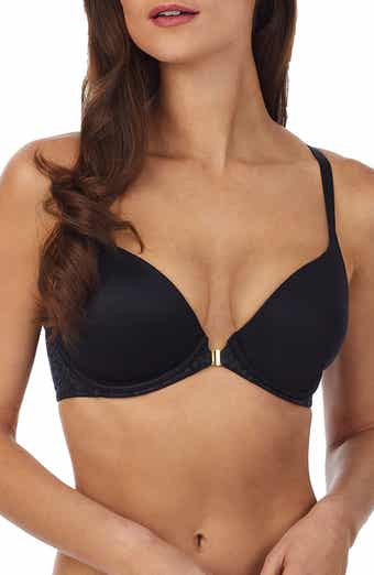Le Mystere Womens Second Skin Back Smoother T-Shirt Bra - Evening Blue, 32B  at  Women's Clothing store