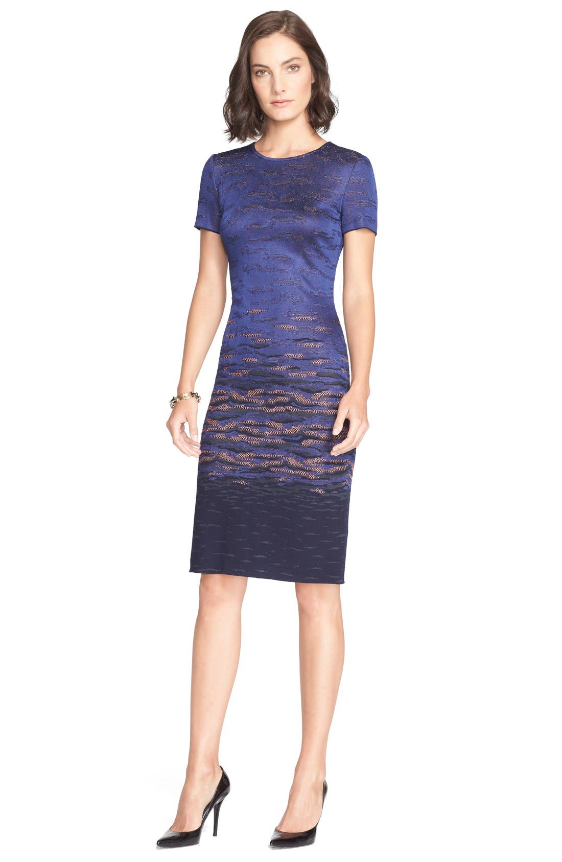 St. John Collection Sunset Jacquard Knit Dress Nordstrom