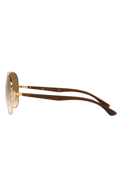 Shop Ray Ban Ray-ban 58mm Aviator Sunglasses In Arista/pink Gradient Brown