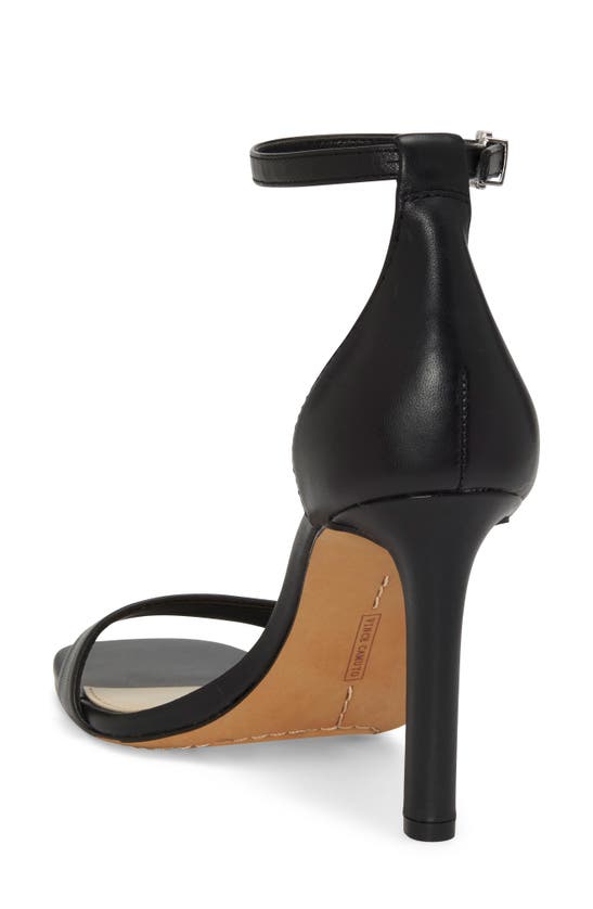 Vince Camuto Lauralie Ankle Strap Sandal In Black Leather