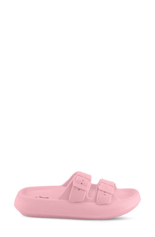 Flexus By Spring Step Bubbles Waterproof Slide Sandal In Light Pink