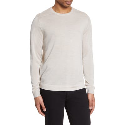 Nordstrom Signature Merino Wool Blend Crewneck Sweater, Ivory