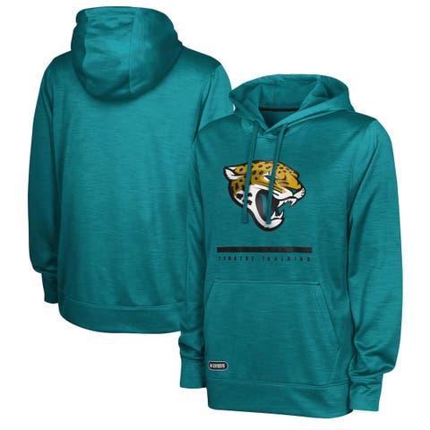 Jacksonville Jaguars Mitchell & Ness All Over 2.0 Pullover Sweatshirt - Teal