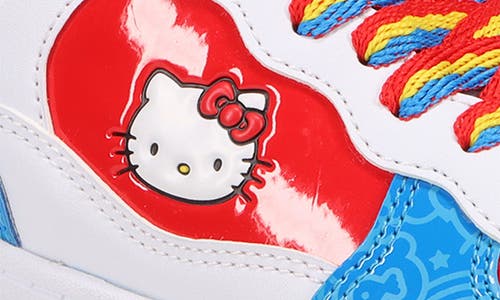 Shop Heelys X Hello Kitty Kids' Rezerve Ex High Top Skate Sneaker In Red/blue Multi