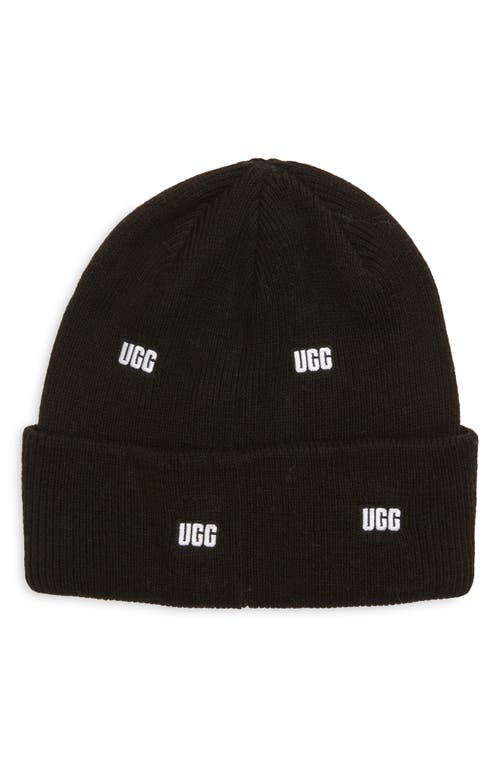 UGG(r) Scatter Logo Beanie in Black