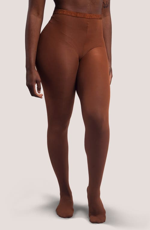 nude barre Footed Opaque Tights 4Pm at Nordstrom,