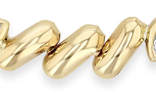 Zoë Chicco Diamond San Marco Chain Bracelet In 14k Yellow Gold