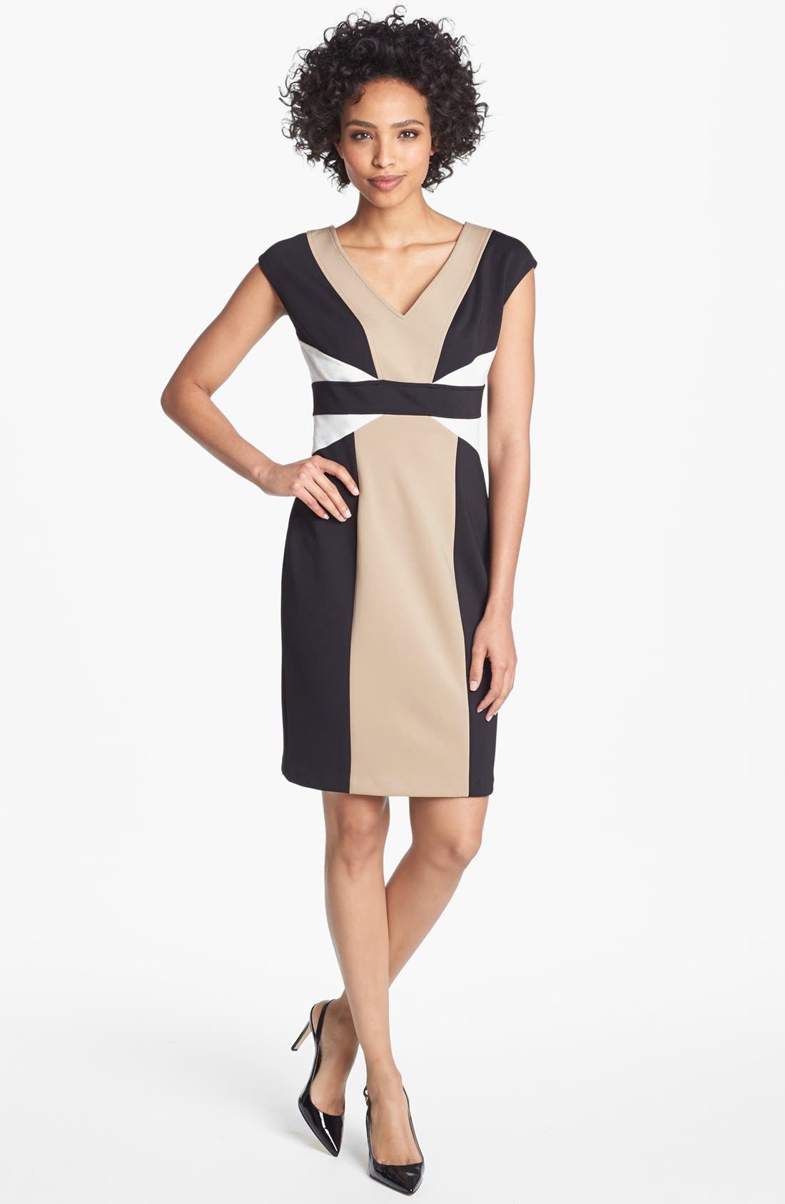 Maggy London Colorblock Scuba Knit Sheath Dress Nordstrom