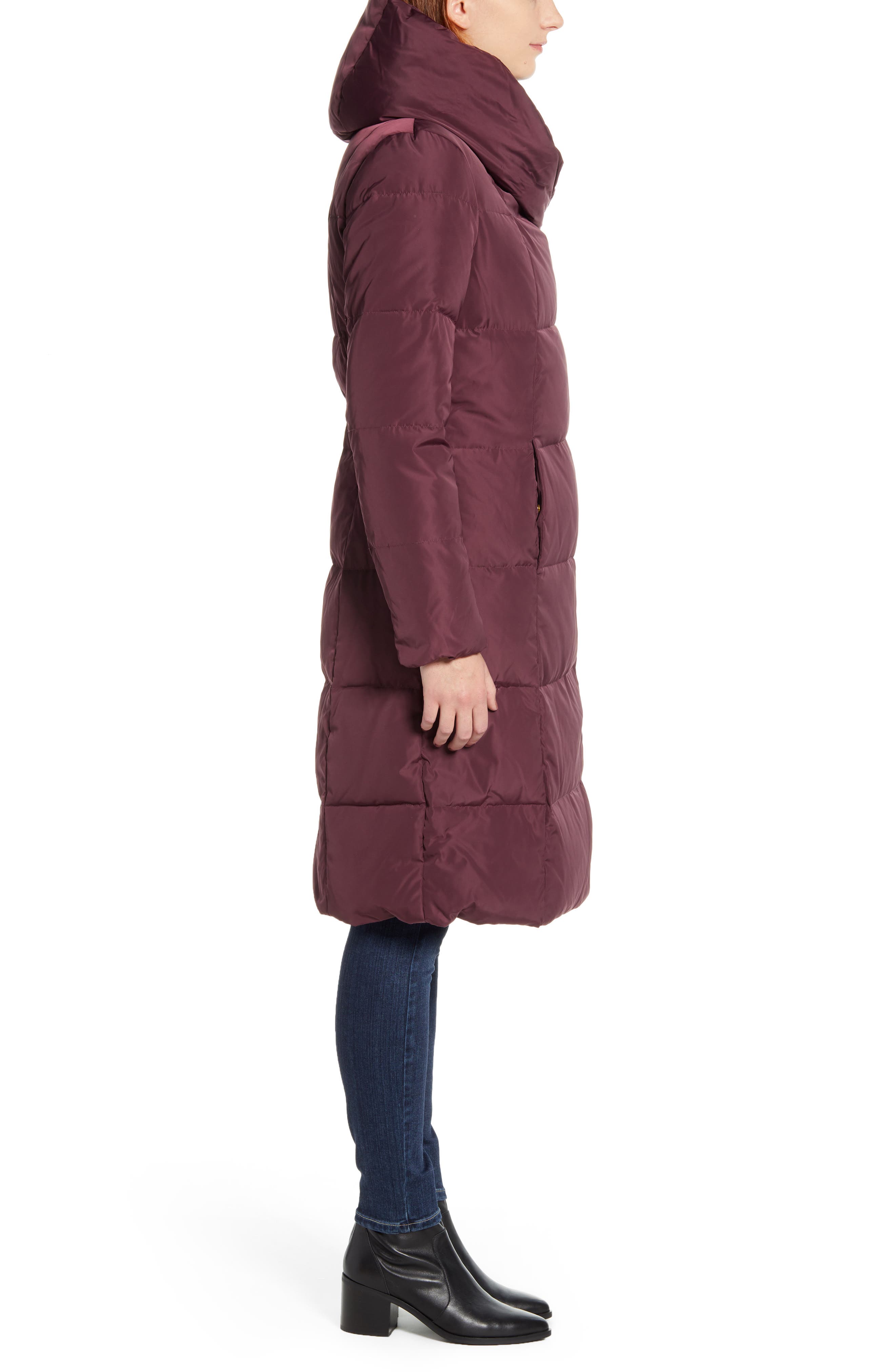 signature hooded down puffer coat