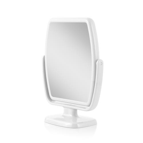 Zadro Geo Makeup Mirror With Magnification In White