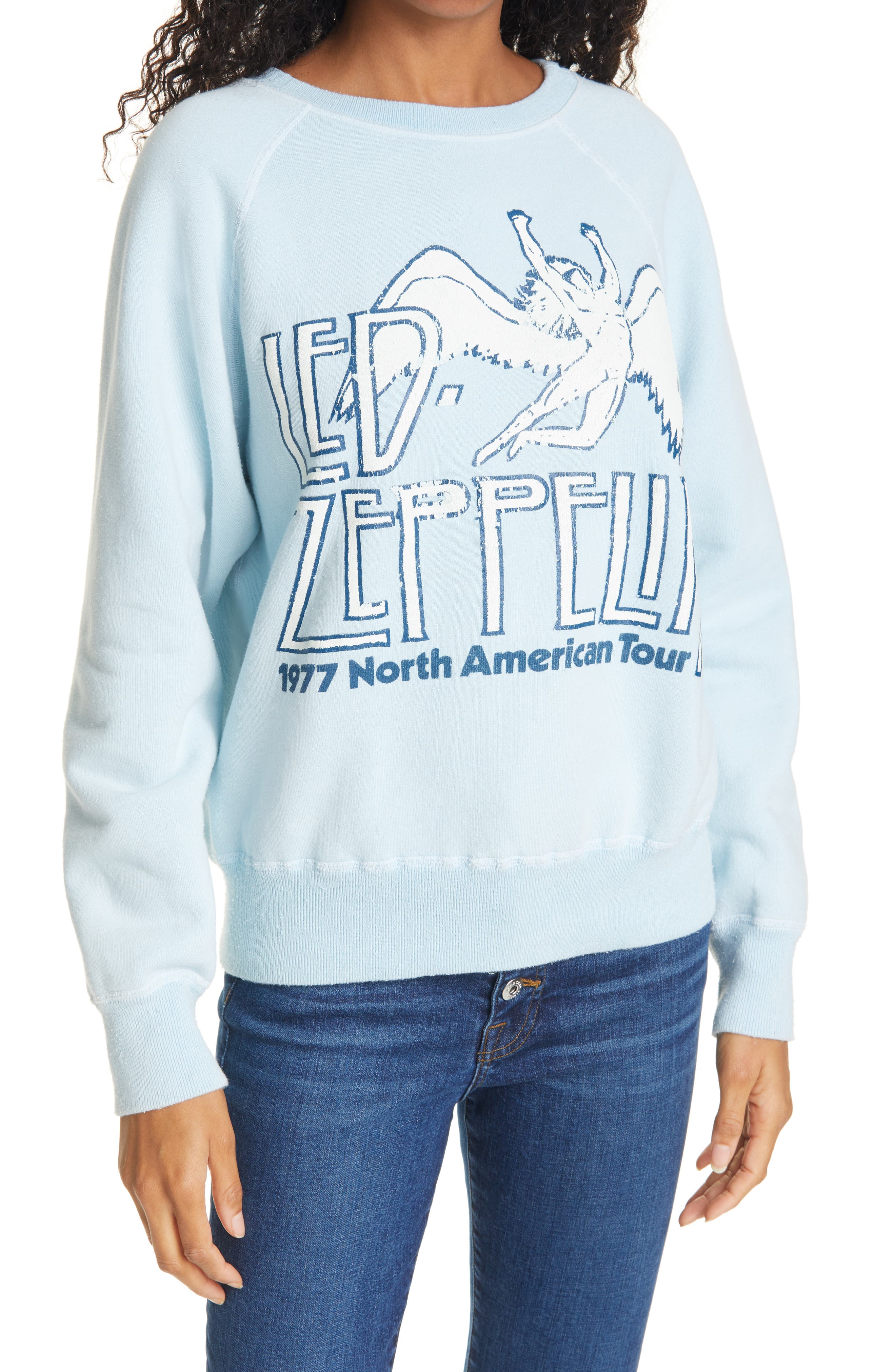 led zeppelin crew neck sweatshirt