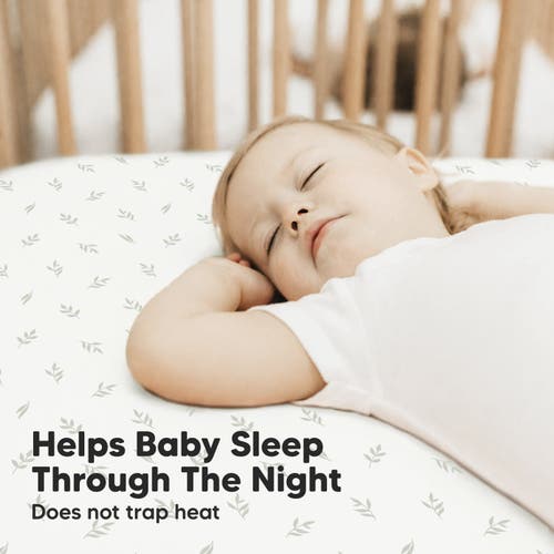 Keababies Soothe Fitted Mini Crib Sheet In Herb