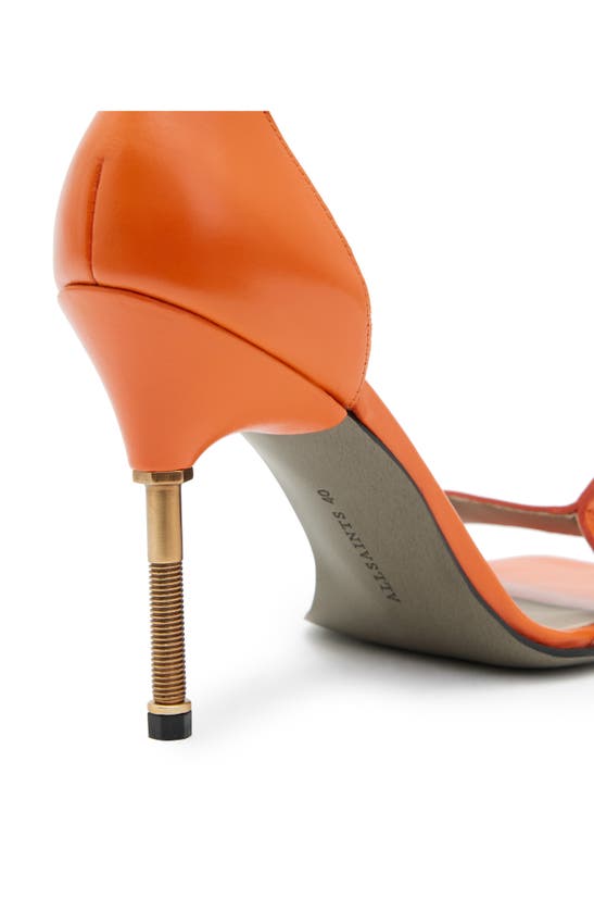Shop Allsaints Betty Ankle Strap Sandal In Zesty Orange