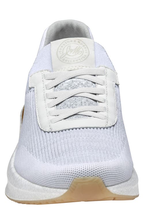 Johnston & Murphy Briley Knit Sneaker In White Knit