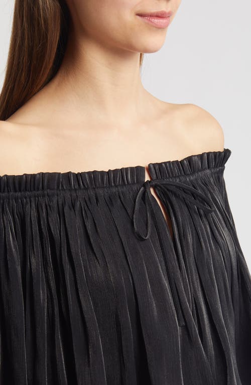 Shop Kobi Halperin Mads Off The Shoulder Top In Black