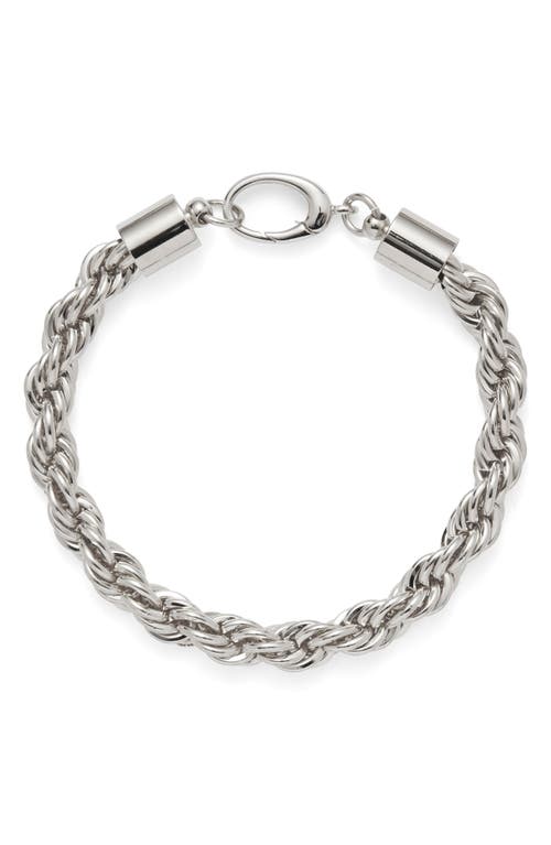 Lady Grey Xl Rope Chain Bracelet In Silver