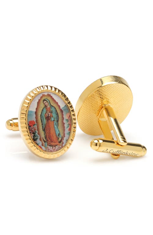 Cufflinks, Inc. Lady Of Guadalupe Cuff Links in Gold at Nordstrom