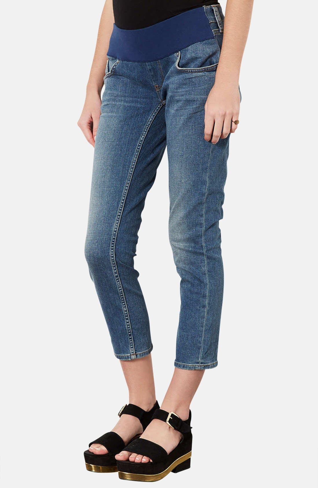 'Baxter 30 Vintage' Maternity Jeans (Mid Stone) Nordstrom