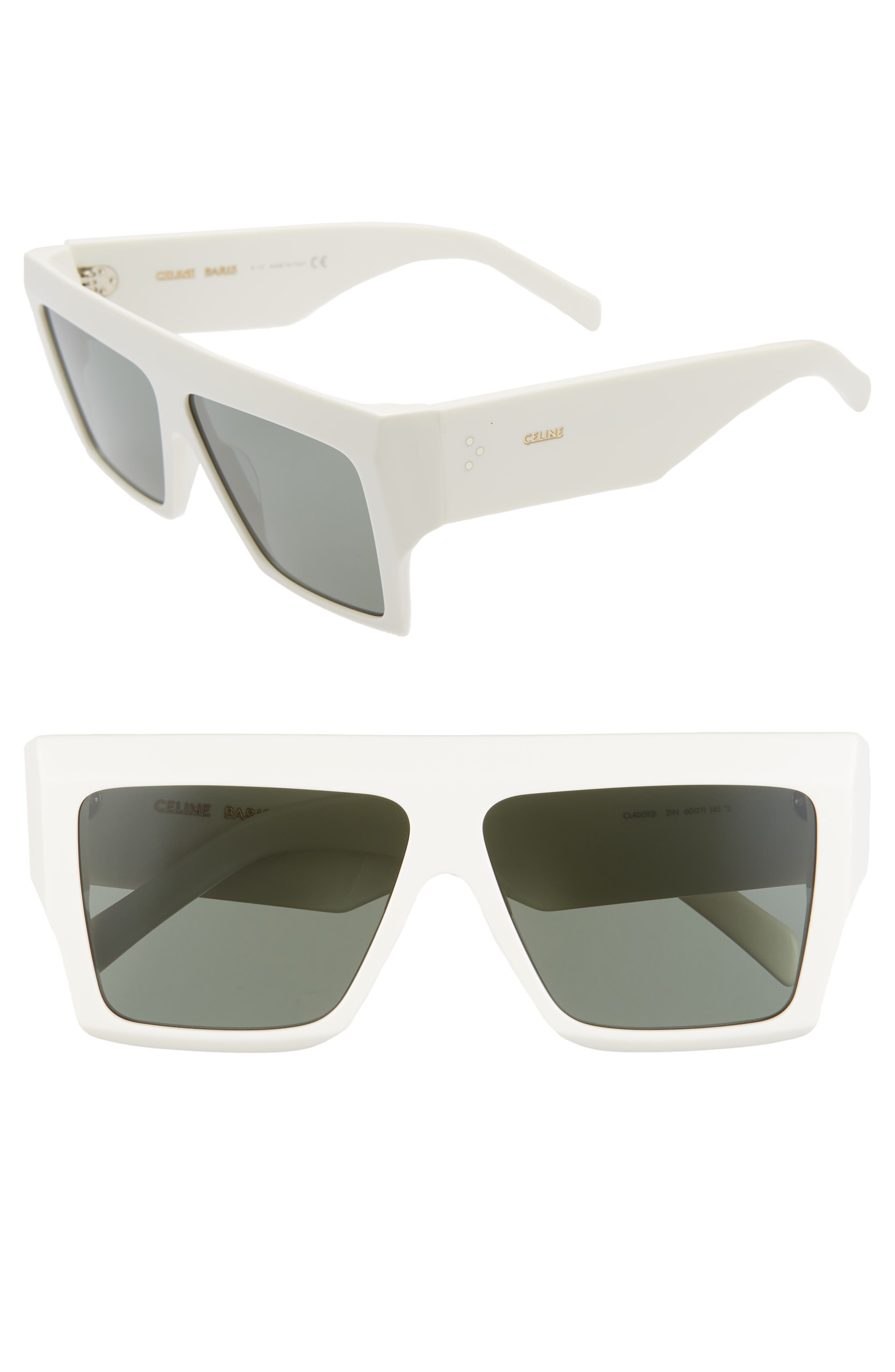 celine 60mm flat top sunglasses