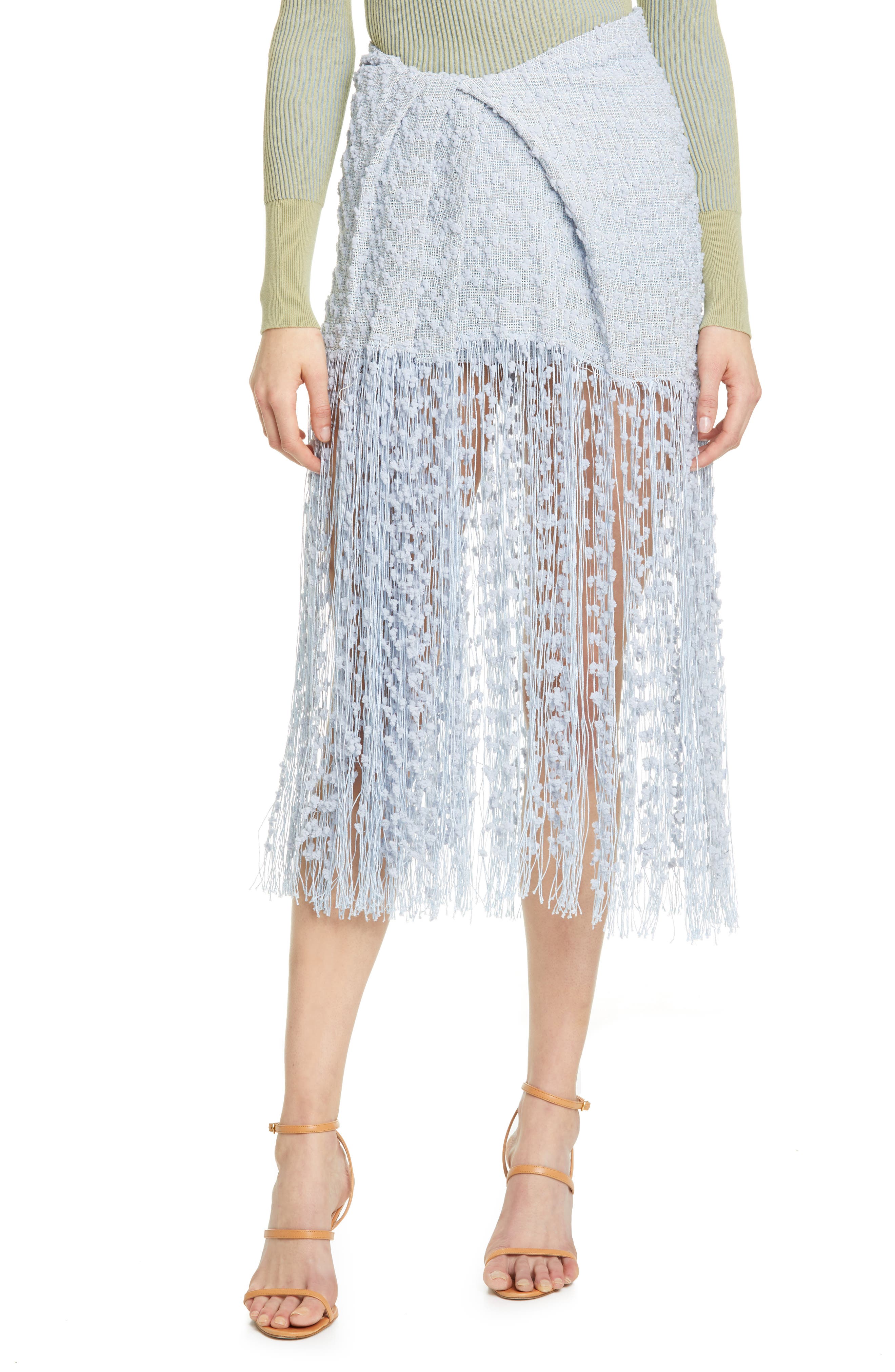 jacquemus fringe skirt