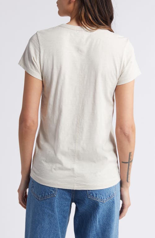 Shop Rag & Bone The Slub Organic Pima Cotton T-shirt In Warm Grey