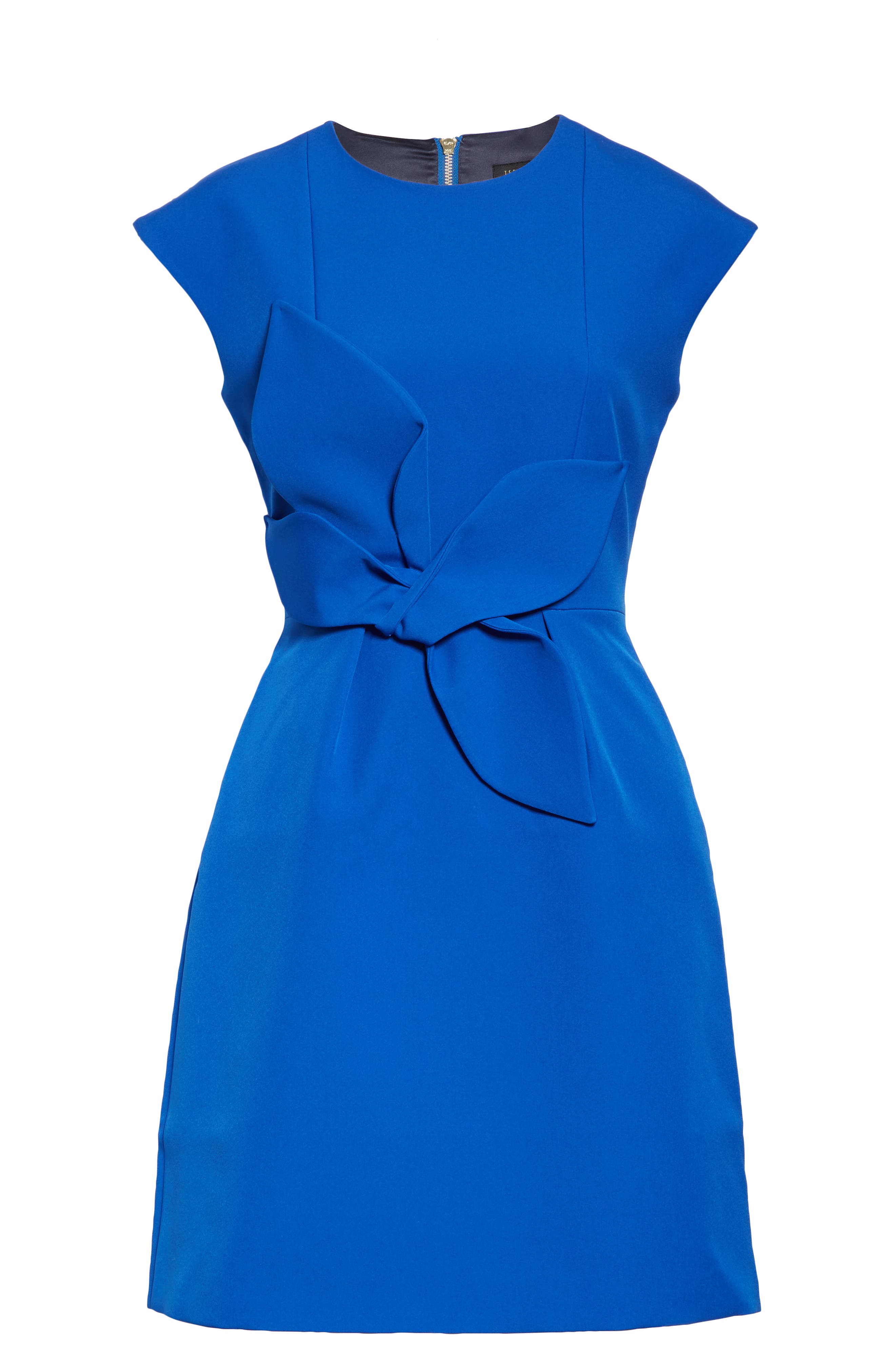 ted baker cap sleeve structured bow dress