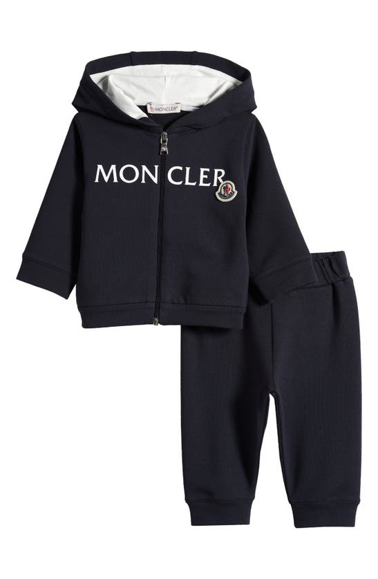 Moncler Babies' Kids' Graphic Hoodie & Sweatpants Set In Blue Navy
