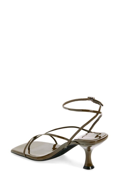 Shop Jeffrey Campbell Fluxx Sandal In Olive Patent